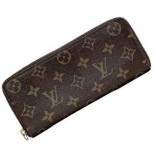 Louis Vuitton Round Long Wallet Portefeuille Clemence ec-23115 Brown Pink Mon...